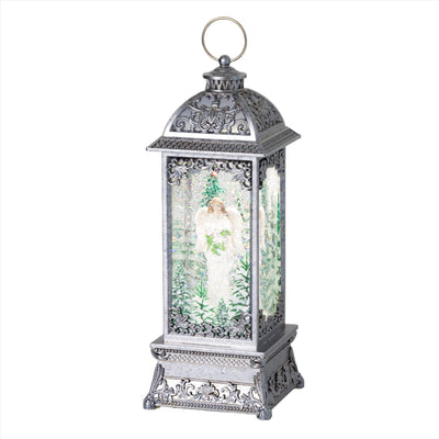 Angel in Church LED Perpetual Snow Lantern | Putti Christmas Canada