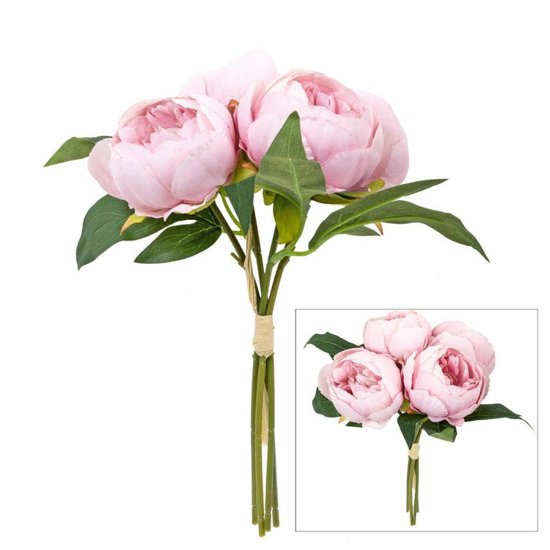Artificial Peony Bouquet - Pink