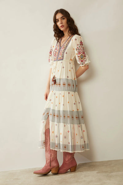 Myra Bohera Kelani Embroidered Long Dress  | Putti Fine Fashions