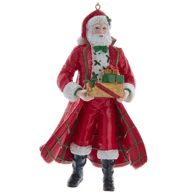 Holiday Formal Santa Resin Ornament