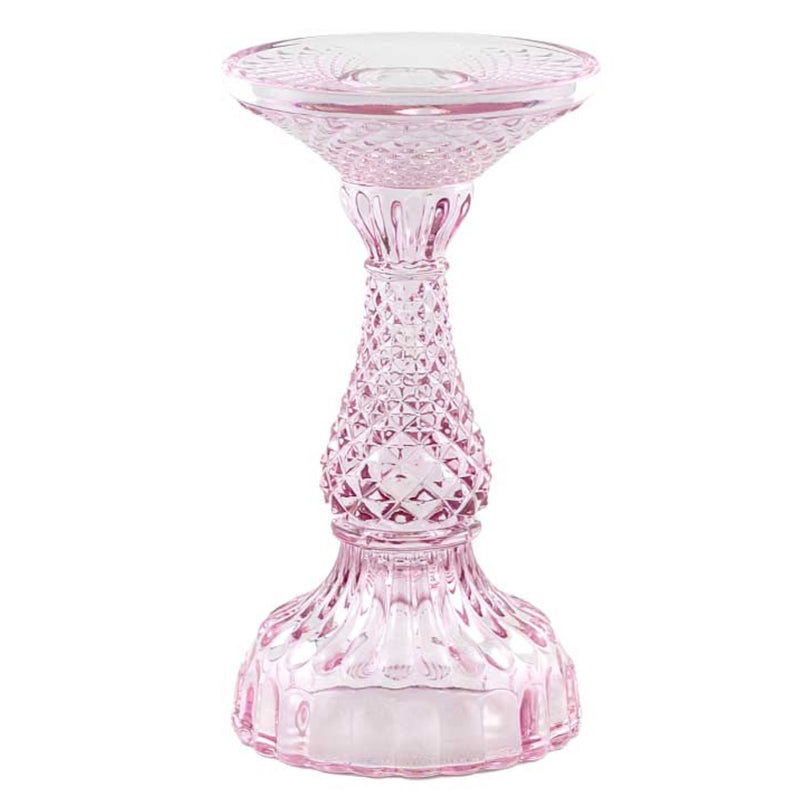 Bella Pillar Candle Holders – Pink