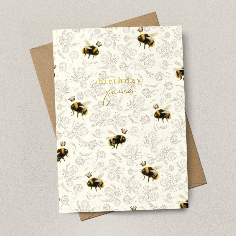 Birthday Queen Bee Greeting Card | Putti Celebrations