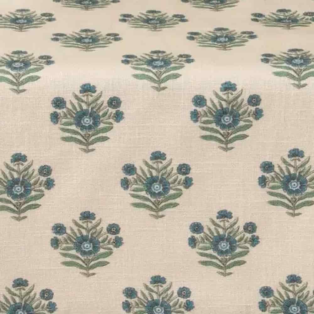 Blue Block Print Runner | Putti Fine Furnishings
