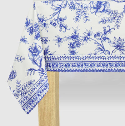 Blue Toile Paper Tablecloth | Putti Party Supplies