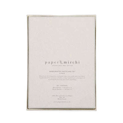 Boxed Artisan Notecard Set - Malika Lilac | Putti Fine Furnishings