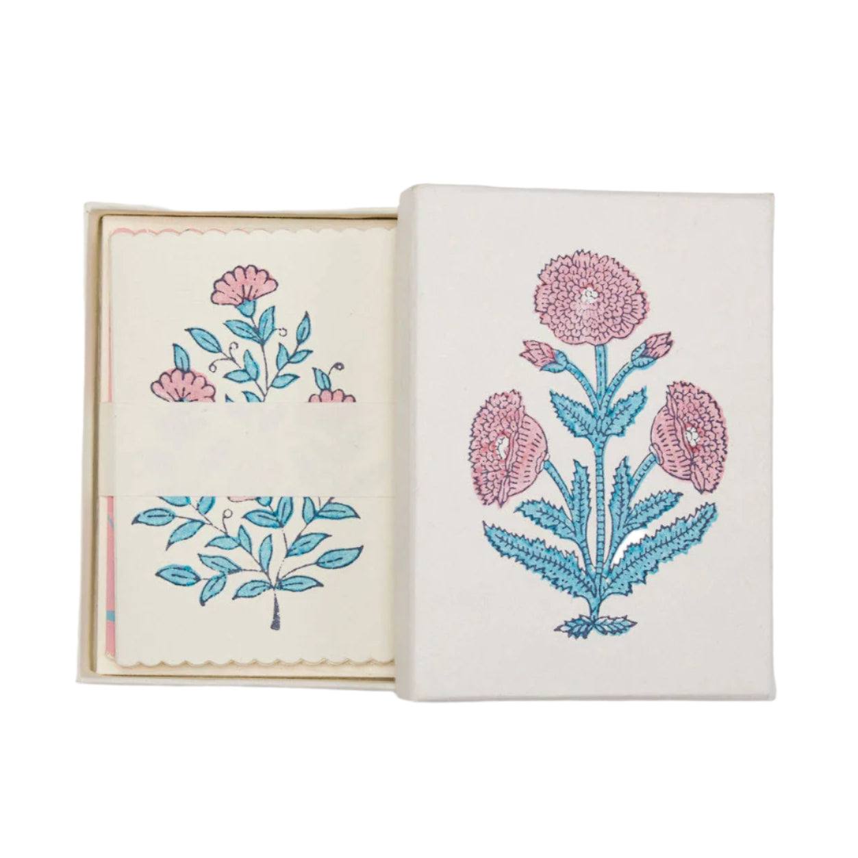 Boxed Artisan Notecard Set - Malika Sky | Putti Fine Furnishings