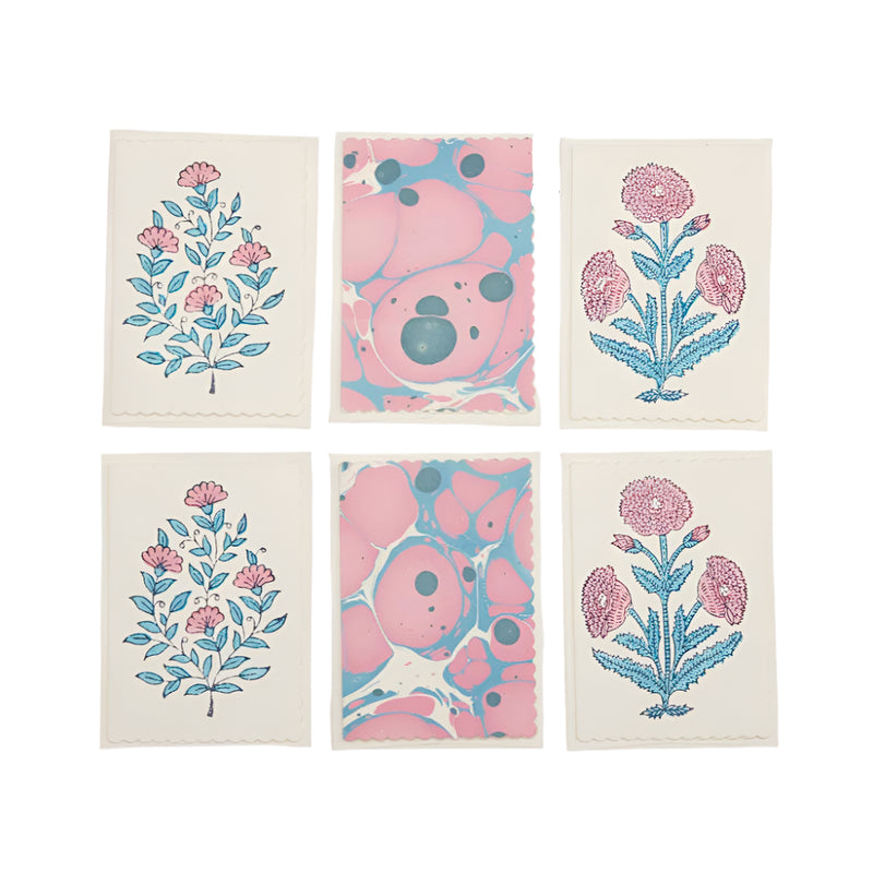 Boxed Artisan Notecard Set - Malika Sky | Putti Fine Furnishings
