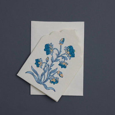 Boxed Artisan Notecard Set - Sandook Sapphire | Putti Fine Furnishings