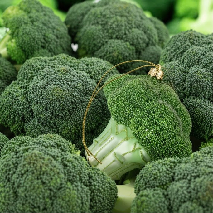 Broccoli Glass Ornament | Putti christmas Canada