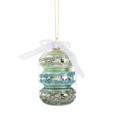 Mint Macaron Glass Ornament | Putti Christmas Decorations