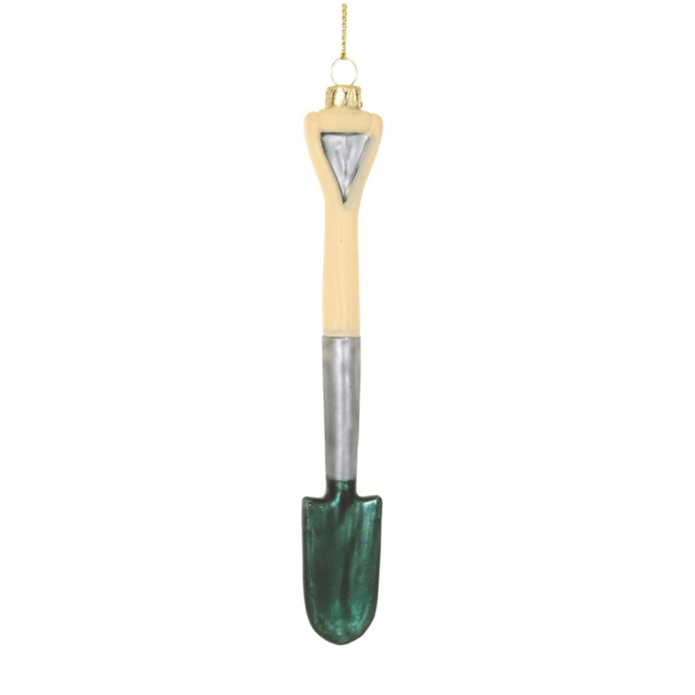 Cody Foster Garden Spade Glass Ornament  | Putti Christmas Decorations