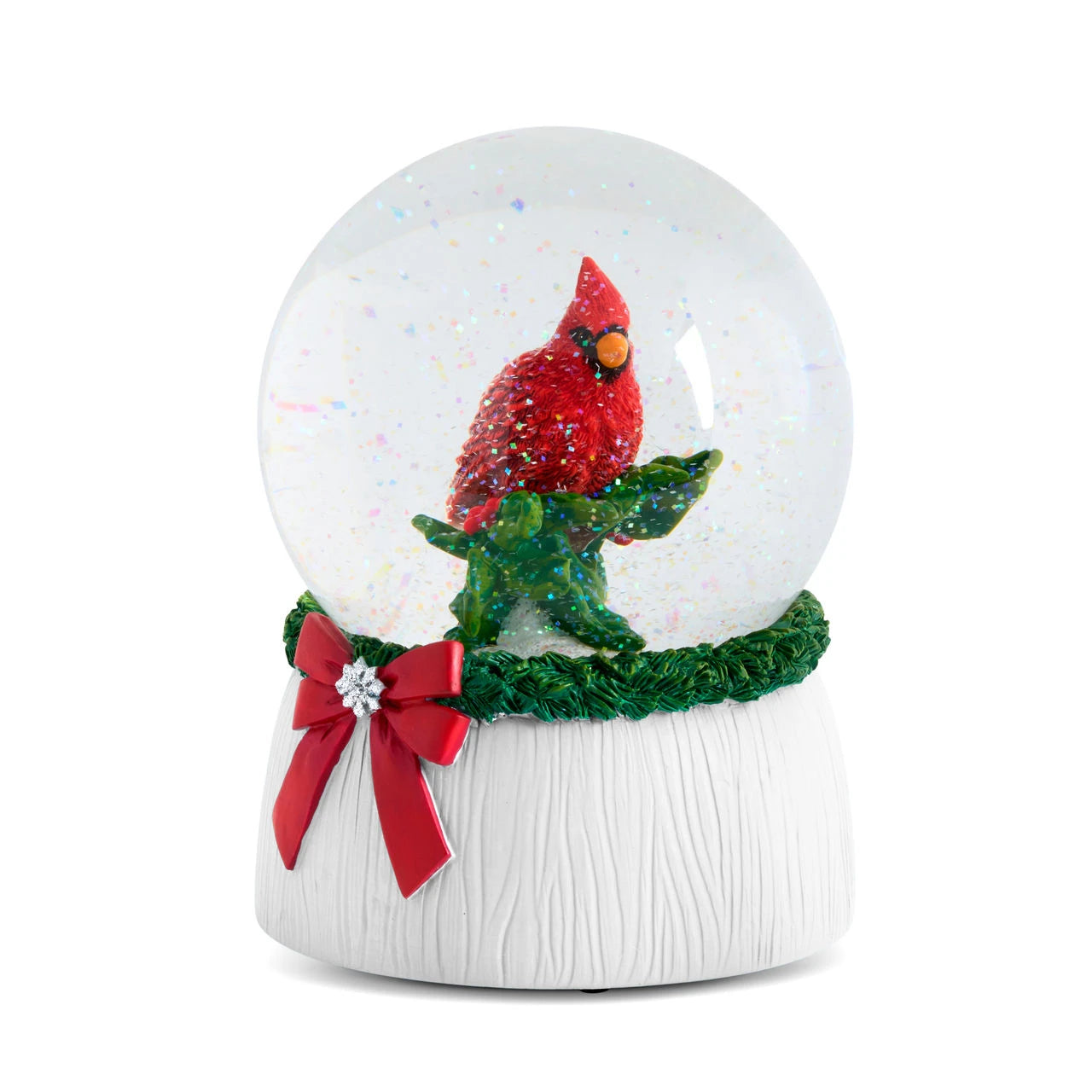 Cardinal Joy Musical Snow Globe | Putti Christmas Decor
