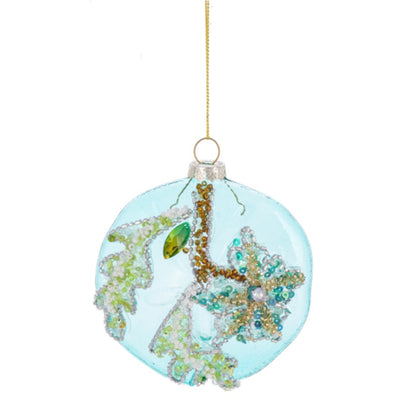 Coastal Glass Ball Ornament | Putti Christmas Canada