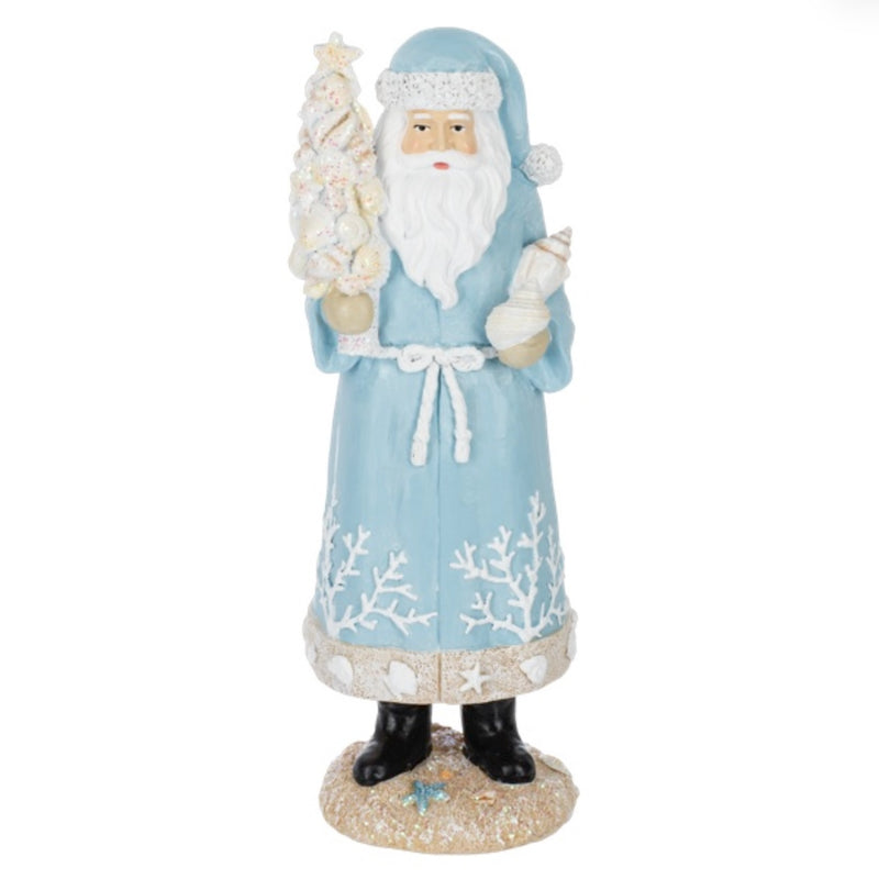 Coastal Santa Resin Figure | Putti Christmas Decoration