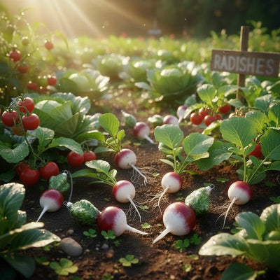 Cody Foster Farm Fresh Radish Glass Ornament | Putti Christmas Decorations