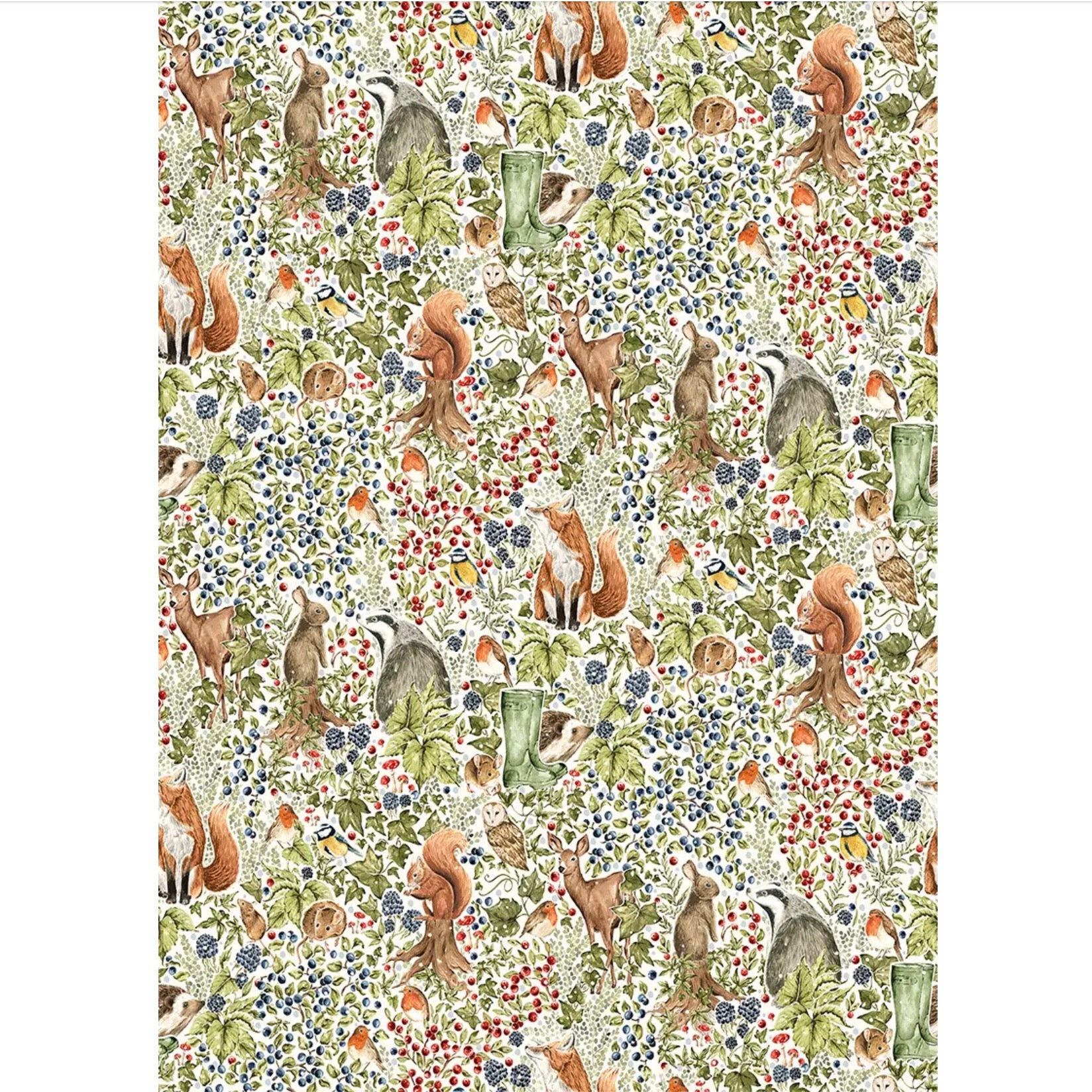 Countryside Christmas Wrapping Paper Roll | Putti Christmas