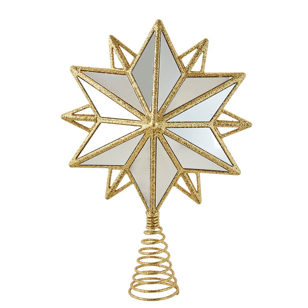 Mylar Gold Star Tree Topper | Putti Christmas Decorations