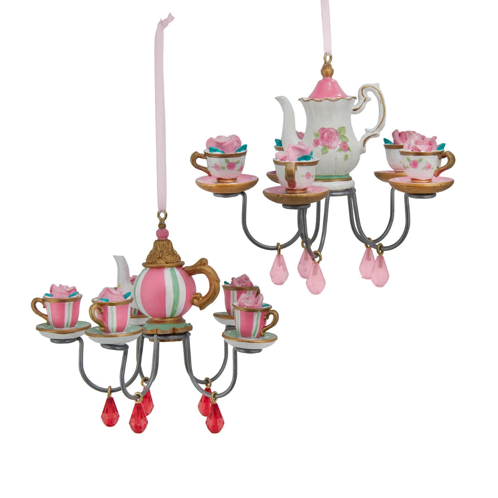 Resin Tea Chandelier Ornament | Putti Christmas Decorations