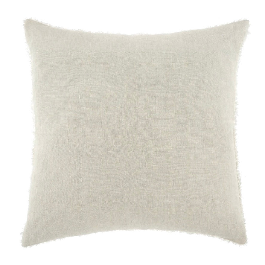 Lina Linen Pillow - Ivory