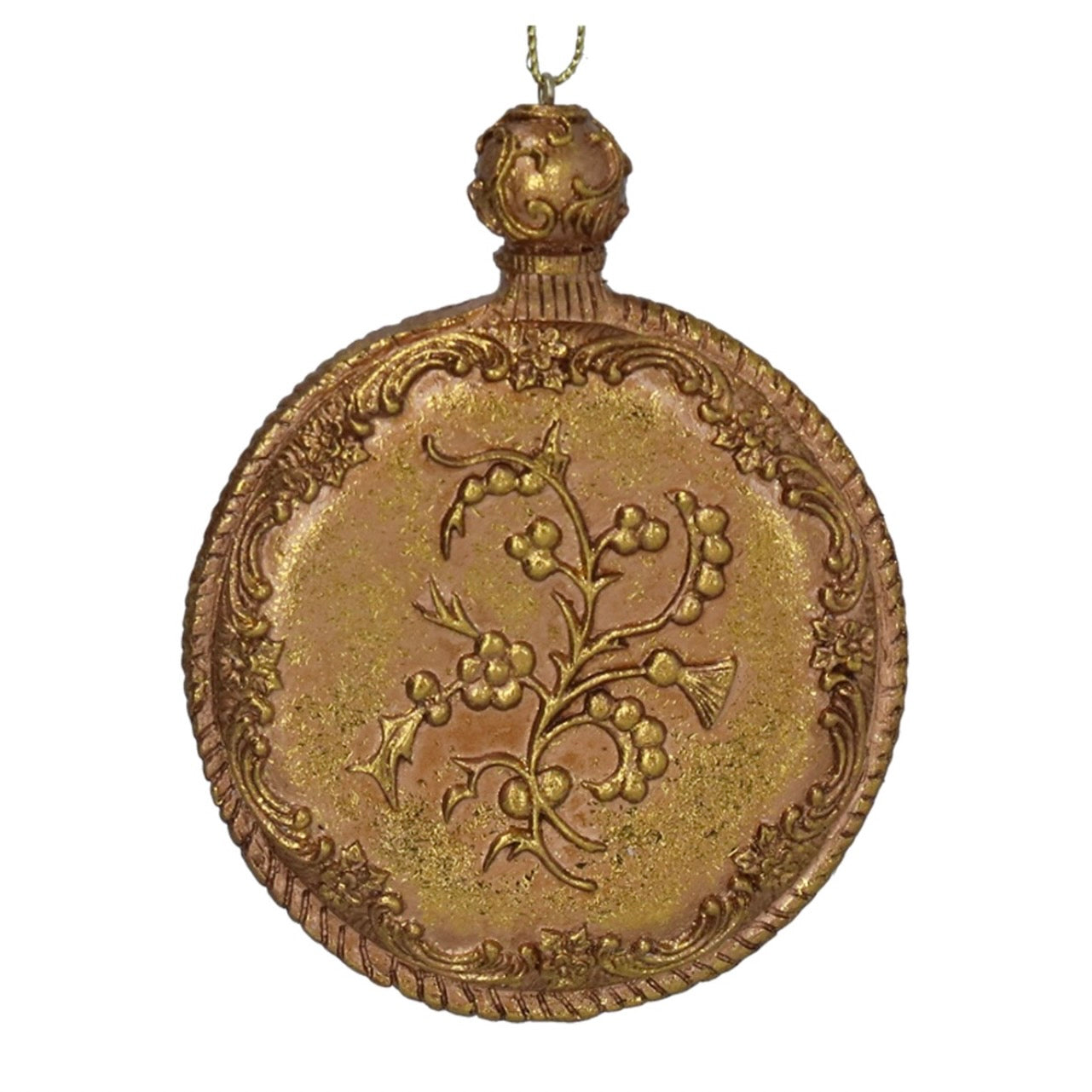Gold Resin Pocket Watch Ornament