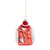 Fishing Vest Glass Ornament - Red  | Putti Christmas Decorations 
