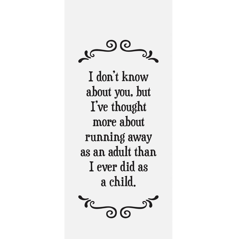 "Running Away" Flour Sack Towel