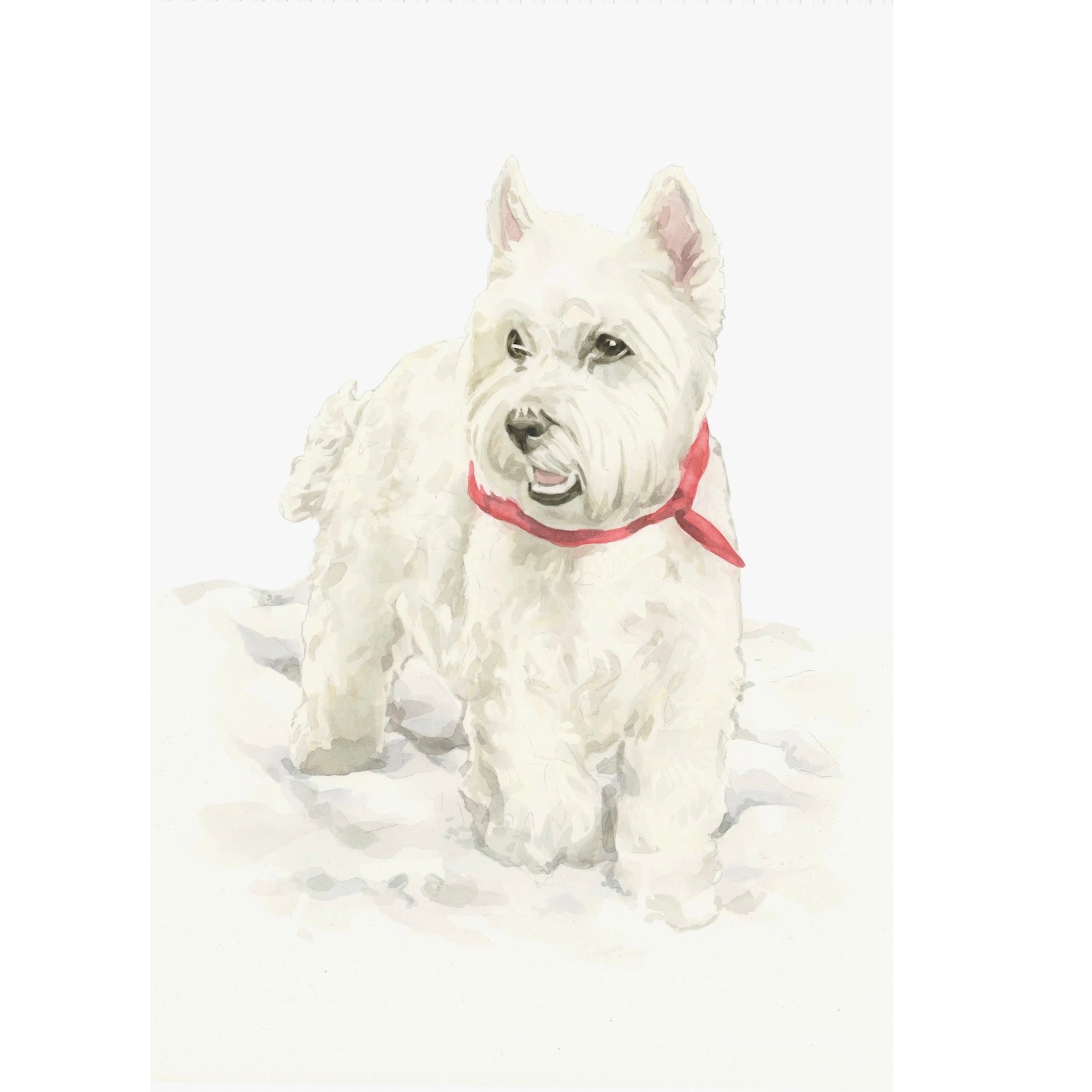 Sky the West Highland Terrier Christmas Greeting Card