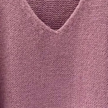 Mohair Blend V-Neck Sweater - Dusty Rose - Putti Fine Furnishings