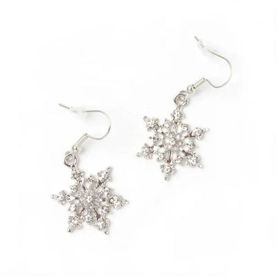 Silver Snowflake Christmas Earrings  | Putti Christmas