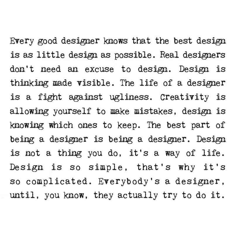 Designers Quotes Card | Putti Fine Furnishings