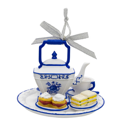 Delft Blue Afternoon Tea Set Ornament | Putti Christmas Decorations