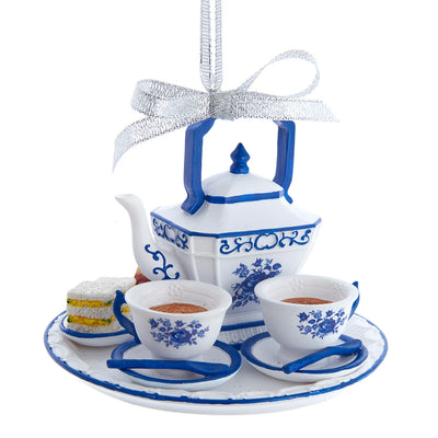Delft Blue Afternoon Tea Set Ornament | Putti Christmas Decorations