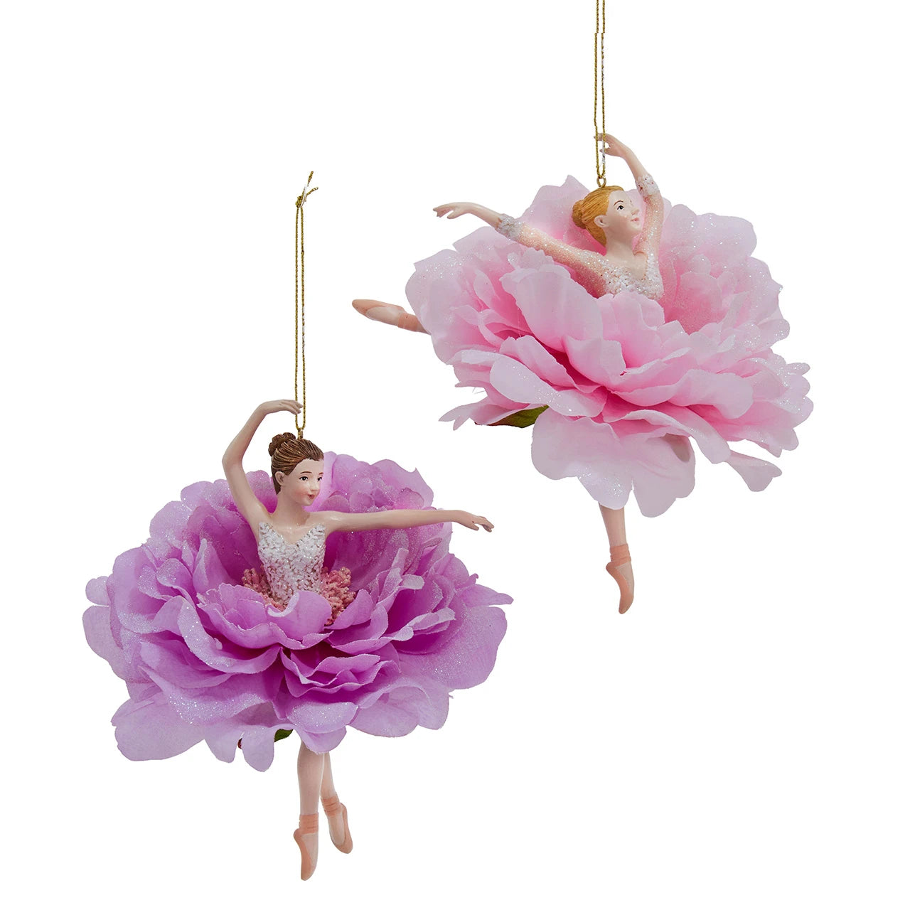 Flower Skirt Ballerina Ornament | Putti Christmas Decorations