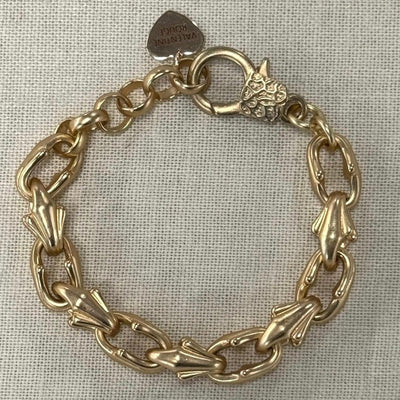 Valentine Rouge "Fire in her soul" Matte Gold Bracelet