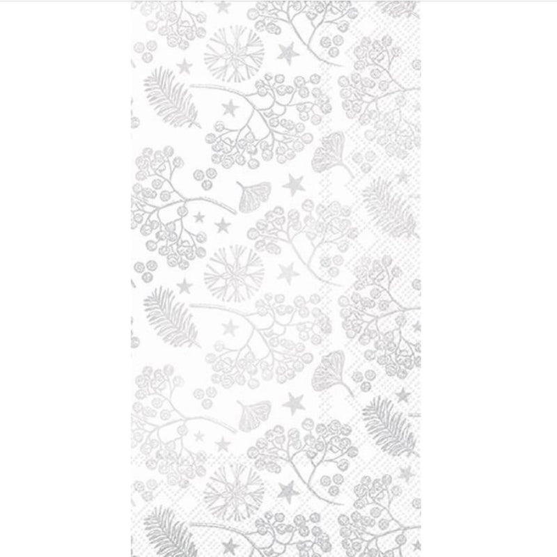 Silver Winter Branches Paper Napkin - Buffet Guest | Putti Christmas