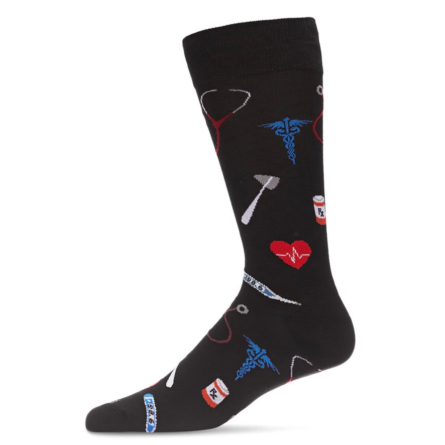 Men`s Bamboo Crew Socks - Medical | Putti Fine Fashions