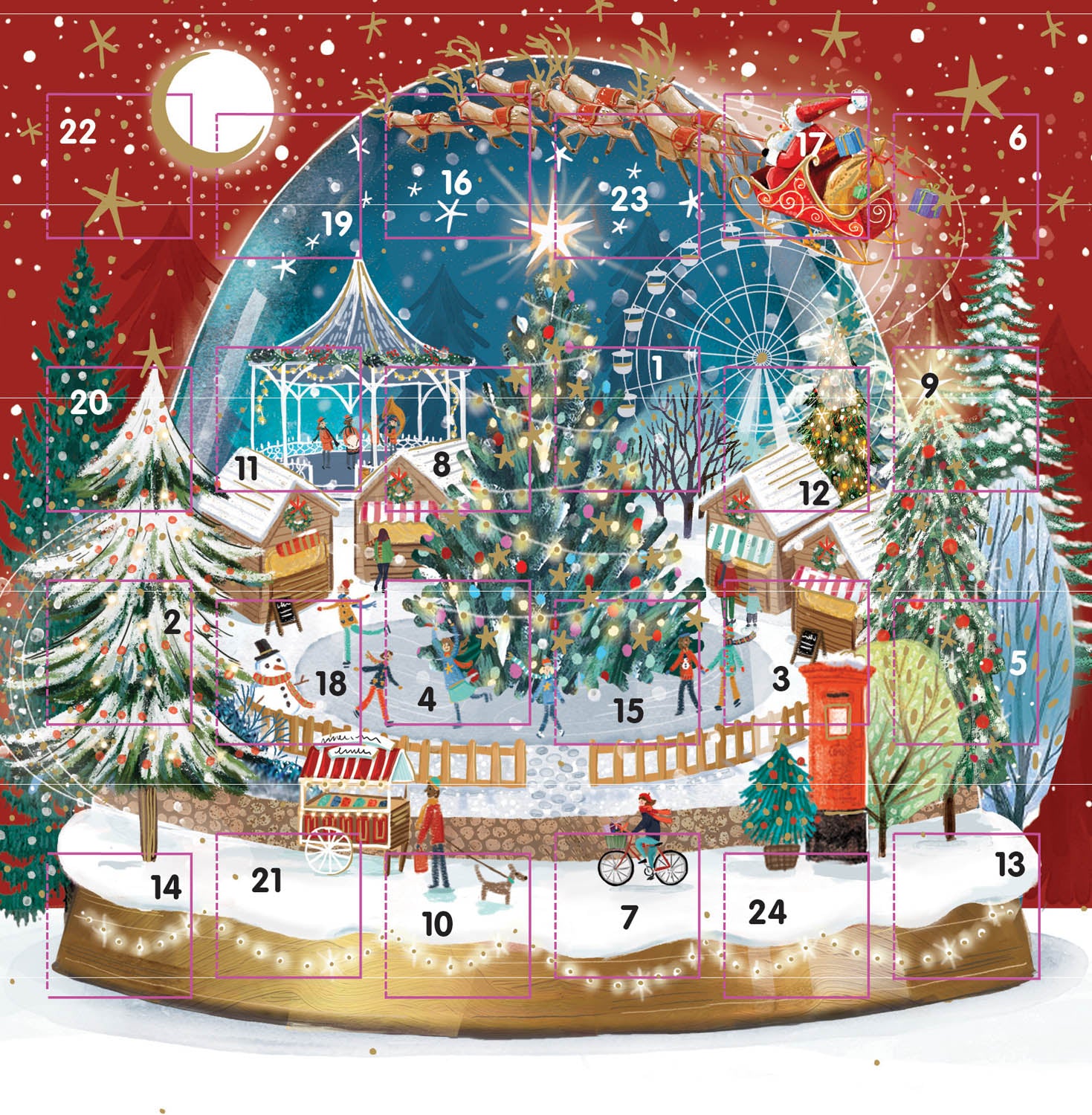 Ultimate Christmas Snowglobe Advent Card