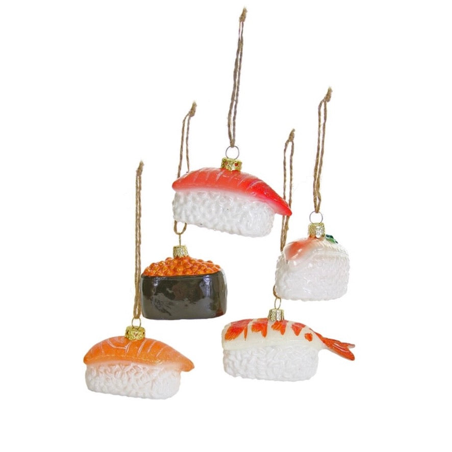 Cody Foster Sushi Glass Ornament | Putti Christmas Decorations