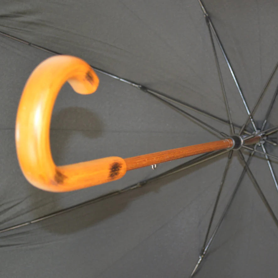Black Gents Stick Umbrella