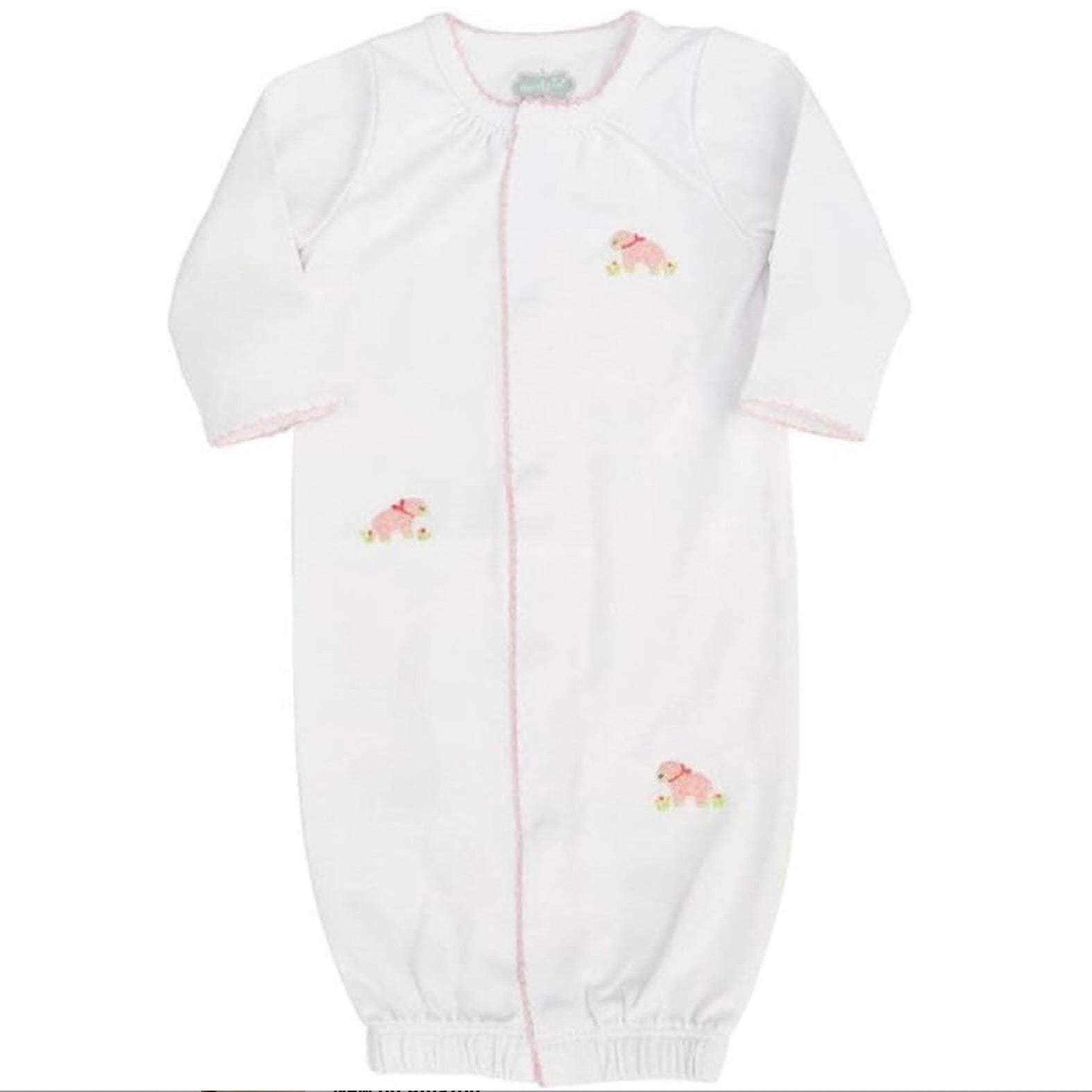 Mud Pie - French Knot Pink Lamb Sleep Gown