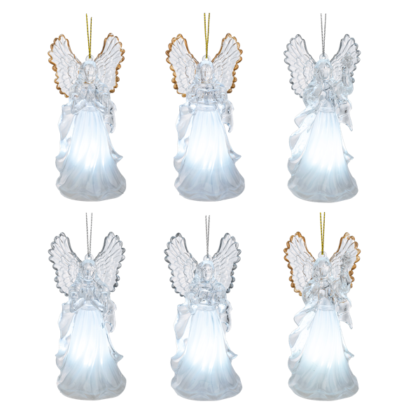 Lit Up Angel Ornaments