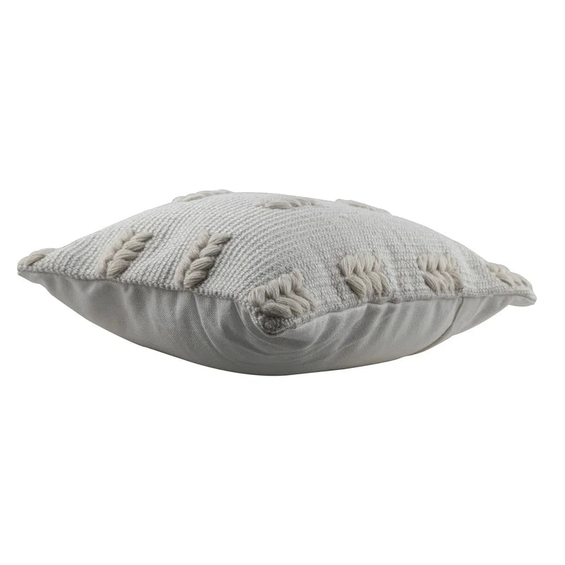 Natural Woven Square Indoor/Outdoor Pillow | Putti Fine Furnishings 