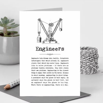 Engineers Quotes Card | Putti Fine Furnishings