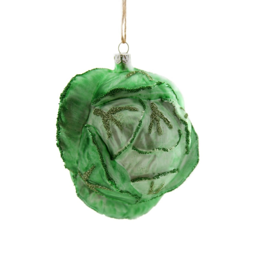 Cody Foster Cabbage Glass Ornament