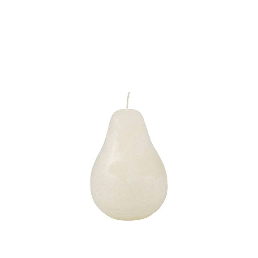 Vance Kitra Mini Pear Candle - Melon White | Putti Fine Furnishings