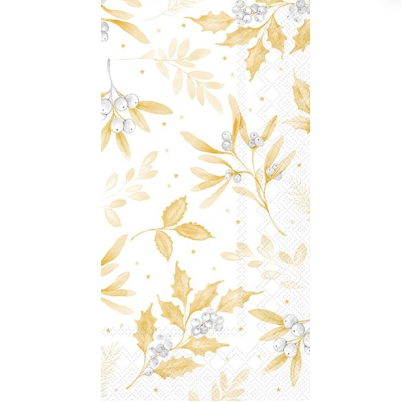 Branches of Harmony White Gold Paper Buffet Napkin