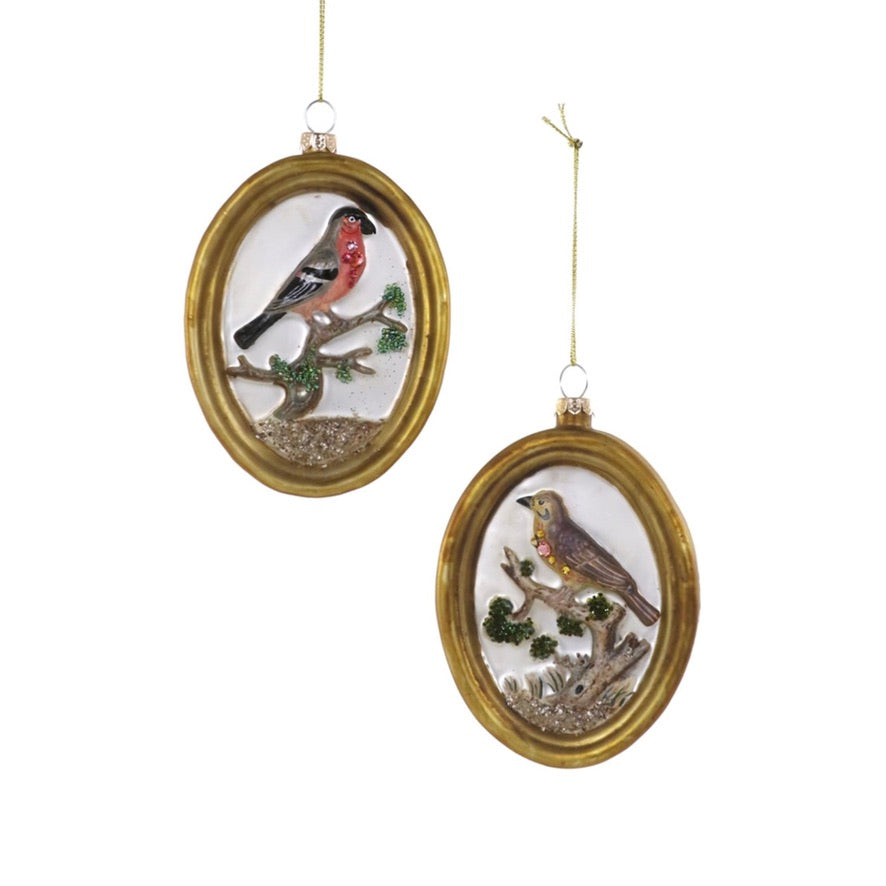 Cody Foster Meadow Finch Curiosity Glass Ornament