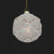 Rose Gold Frosted Scalloped Glass Ball Ornament