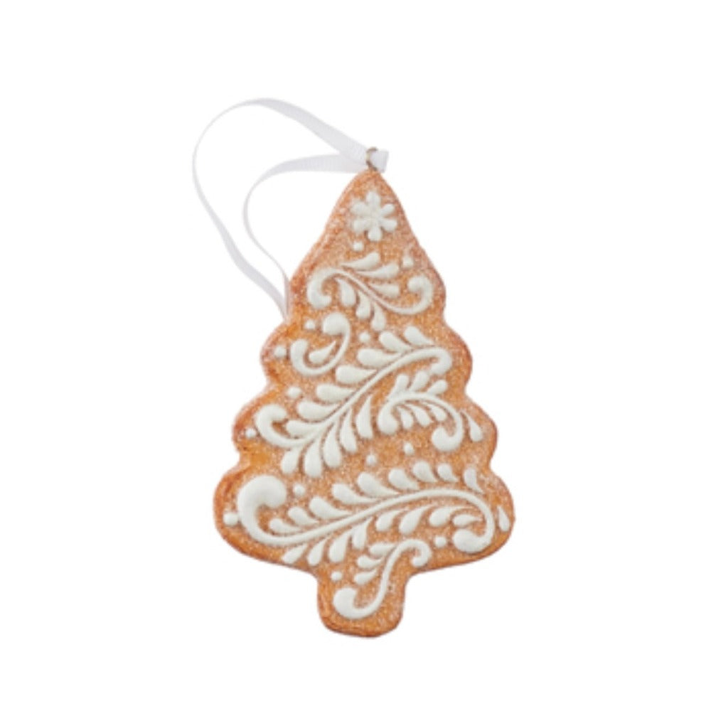 White Icing Gingerbread Ornaments