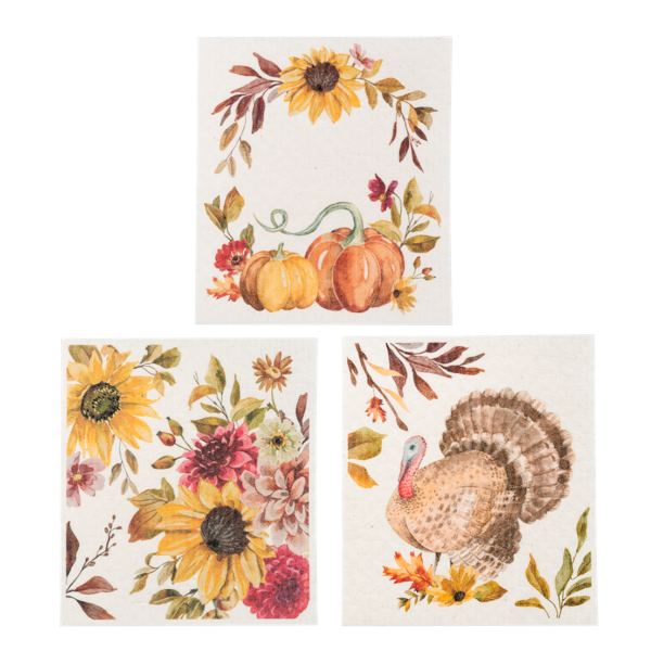 Fall Foiliage Swedish Cloth | Putti Thanksgiving Entertaining